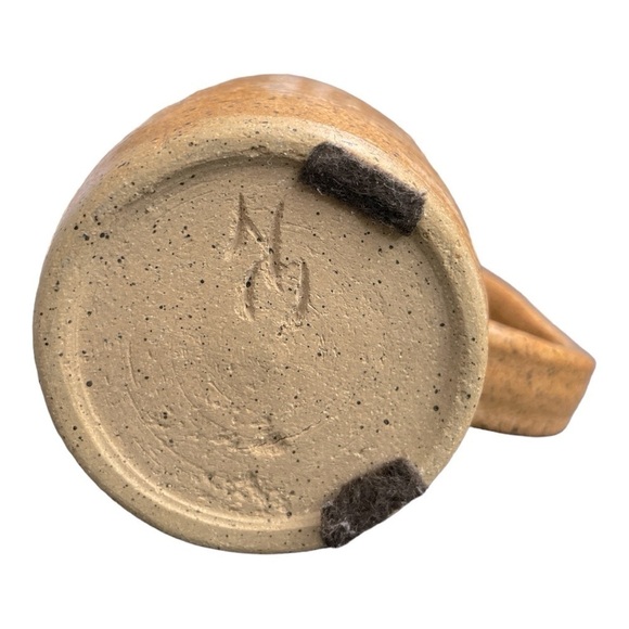 Blue Sand Crackle handmade Coffee/ Tea Mug signed my artist. - Picture 6 of 9